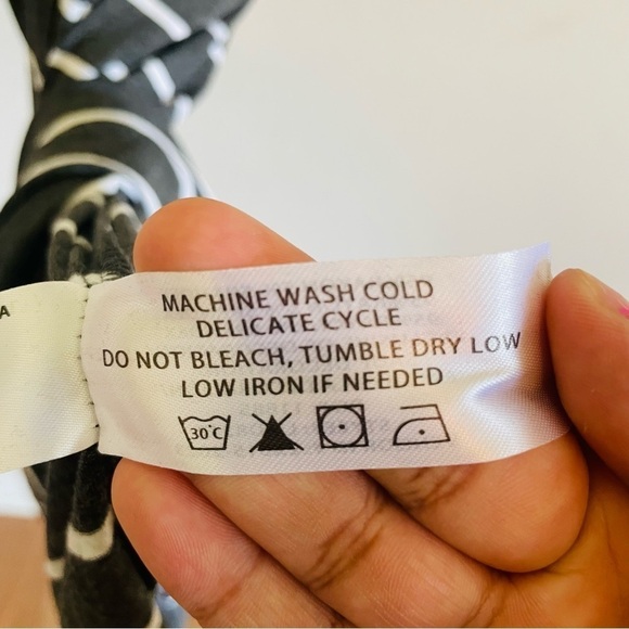 New Daisy island maxi t shirt dress L gray black white striped stretch casual - Picture 11 of 12